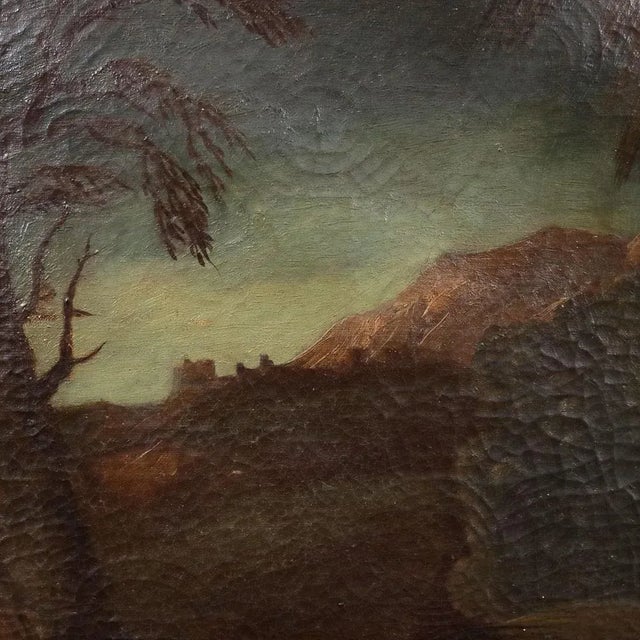 Rest on the Flight Into Egypt, 19th Century, Oil on Canvas For Sale - Image 7 of 11