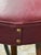 Burgundy Mid 20th Century Burgundy Vinyl + Metal Bar Stools, Set of Three For Sale - Image 8 of 12