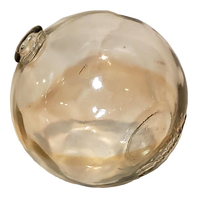 1940's Vintage Clear Glass Fishing Float Buoy Ball Chairish