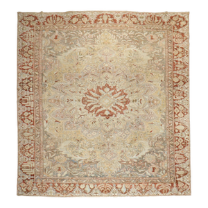 Antique Zabihi Collection Persian Gray Bakhtiari Rug