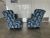 1970s Beach House Seahorse Fabric Covered Fan Back Lounge Chairs - a Pair For Sale - Image 4 of 10