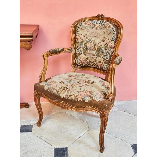 Rococo Armchairs with Tapestry Upholstery, Set of 2 For Sale - Image 3 of 11
