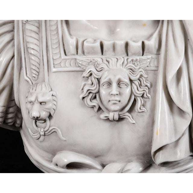 Antique 20th Century Marble Busts of Emperors Lucius Verus & Antoninus Pius, Set of 2 For Sale - Image 14 of 18