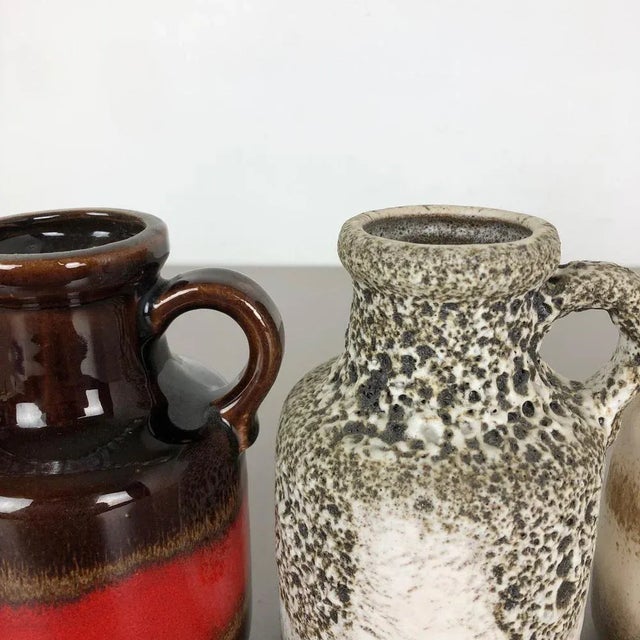Vintage 414-16 Pottery Fat Lava Vases from Scheurich, Germany, Set of 5 For Sale - Image 10 of 18