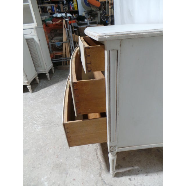 Swedish Gustavian Style 4 Drawer Chest of Drawers For Sale - Image 9 of 10