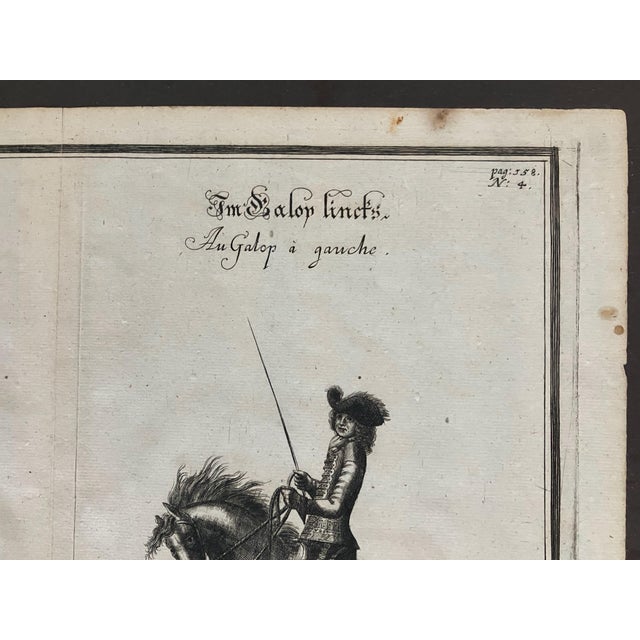 Realism Framed 1657 Equestrian Engraving by William Cavendish After Van Diepenbeeck For Sale - Image 3 of 5