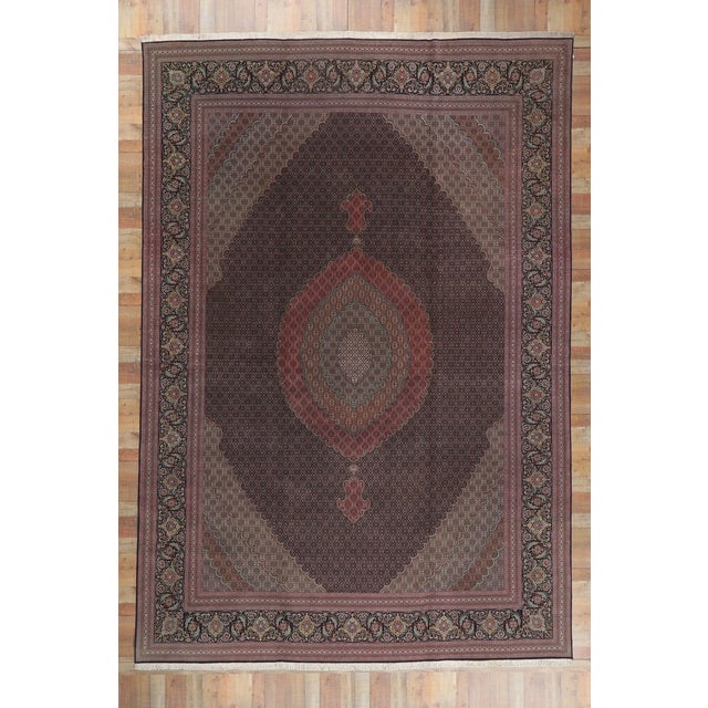 Vintage Persian Mahi Tabriz Rug, 11'04 X 16'05 For Sale - Image 10 of 10
