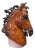 Italian Life Size Handmade Ceramic Horse Head, 1940s For Sale
