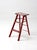 Vintage Red Wooden Step Ladder For Sale - Image 6 of 16