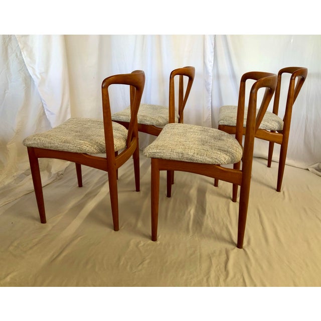 Late 20th Century Late 20th Century Edit (8) Juliane Teak Dining Chairs Attributed to Johannes Anderson for D-Scan For Sale - Image 5 of 10