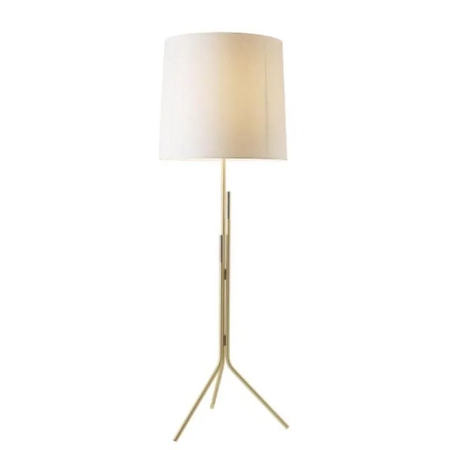 Ellis floor lamp by hervé langlais dimensions: d60x h55 cm materials: solid brass, lampshade drop paper® m1, black textile...