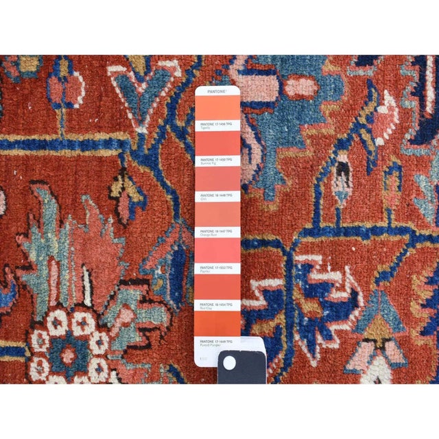 1920s Red Antique Persian Rug For Sale - Image 4 of 11