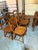 1950s Dining Set – Drop-Leaf Table, 6 Chairs For Sale - Image 12 of 12