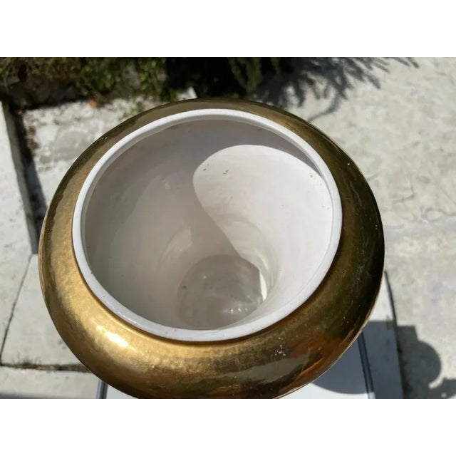 Ceramic Antique Italian Neoclassical Vases in Porcelain, Set of 2 For Sale - Image 7 of 10