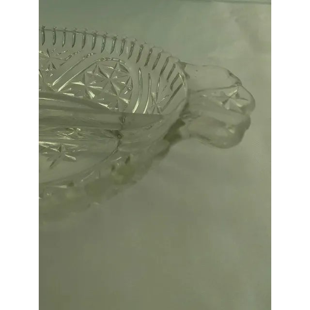 Vintage Anchor Hocking Rainbows & Stars Relish Dish For Sale In New York - Image 6 of 8