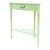 Grange France French Provicincial Seafoam Green Triangular End Table With Drawer, 2000s. For Sale