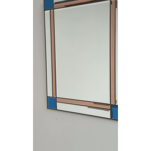 Vintage Italian Brass Beveled Mirror, 1980s For Sale - Image 12 of 13