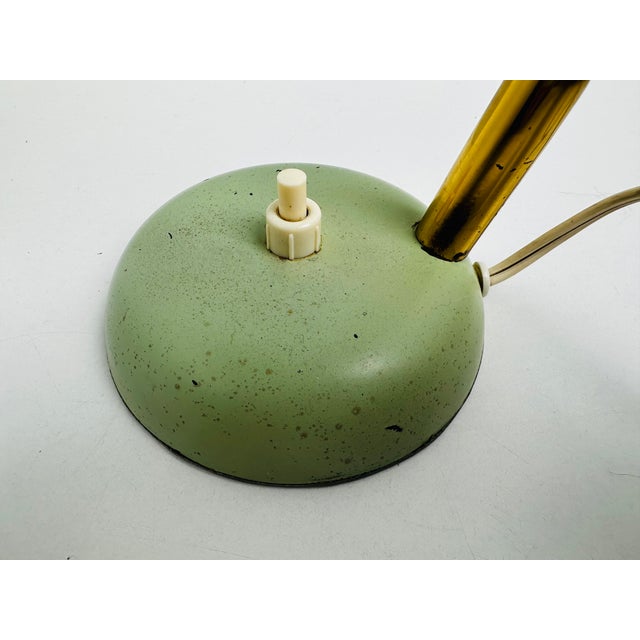 Metal Mid-Century Gooseneck Table Lamp, Germany, 1950s For Sale - Image 7 of 13