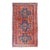 Vintage Caucasian Kazak Rug With Cross Medallions in Red and Blue 4'8 X 8'2 For Sale