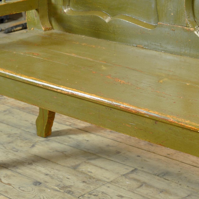 Antique Hungarian Pine Bench, 1900s For Sale - Image 4 of 12