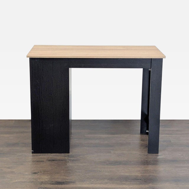 Synergy House Modern Two-Tone Desk With Storage Cabinet and Geometric Door For Sale In San Francisco - Image 6 of 8