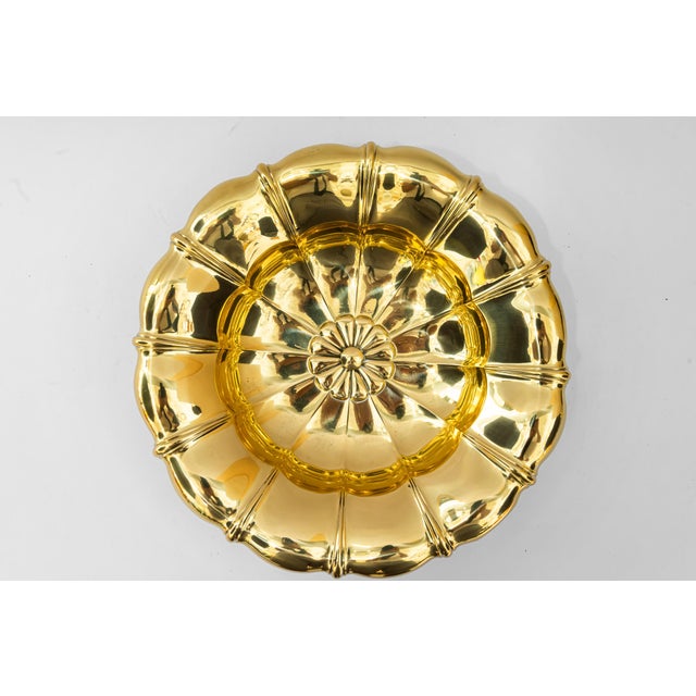 1920s Art Deco Brass Fruit Bowl, Vienna, 1920s For Sale - Image 5 of 7