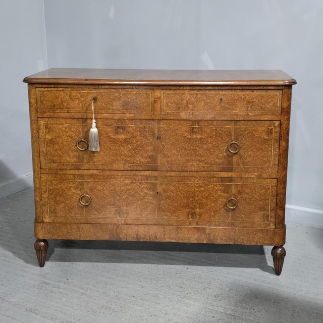 French Amboyna Chest of Drawers, 1880s For Sale - Image 13 of 13