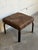 Brown Leather Patchwork Square Ottoman Danish Mid-Century Modern 1970s For Sale - Image 4 of 10