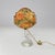 Glass Italian Art Deco Table Lamps in Murano Glass and Floral Fabric attributed to Seguso, 1930s, Set of 2 For Sale - Image 7 of 18