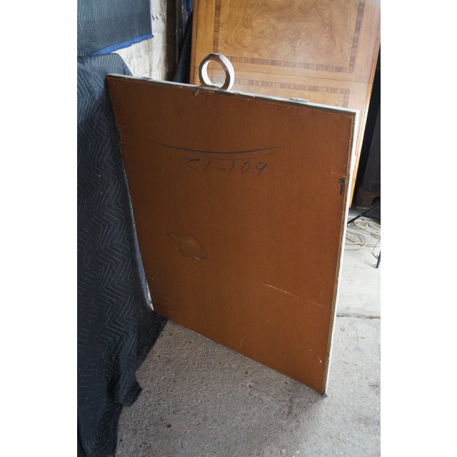 Neoclassical Hollywood Regency White Boho Chic Ring Swag Vanity Mirror 46" For Sale - Image 10 of 10