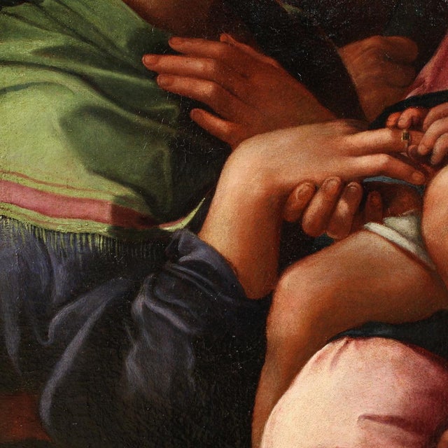 Mystical Marriage of Saint Catherine of Alexandria, 1650, Oil on Canvas For Sale - Image 11 of 16