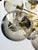 Not Yet Made - Made To Order 21st Century Ovale Natural Brass Smoky Bubbles Murano Sputnik Chandelier by Fabio LTD For Sale - Image 5 of 9