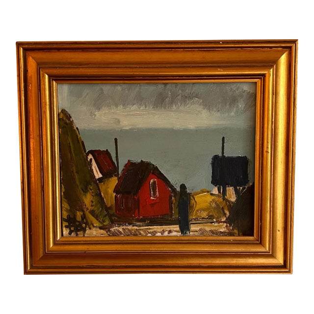 Early 20th-Century Painting of Bornholm Island, Framed For Sale