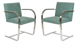 Mies Van Der Rohe Pair of Brno Style Chairs