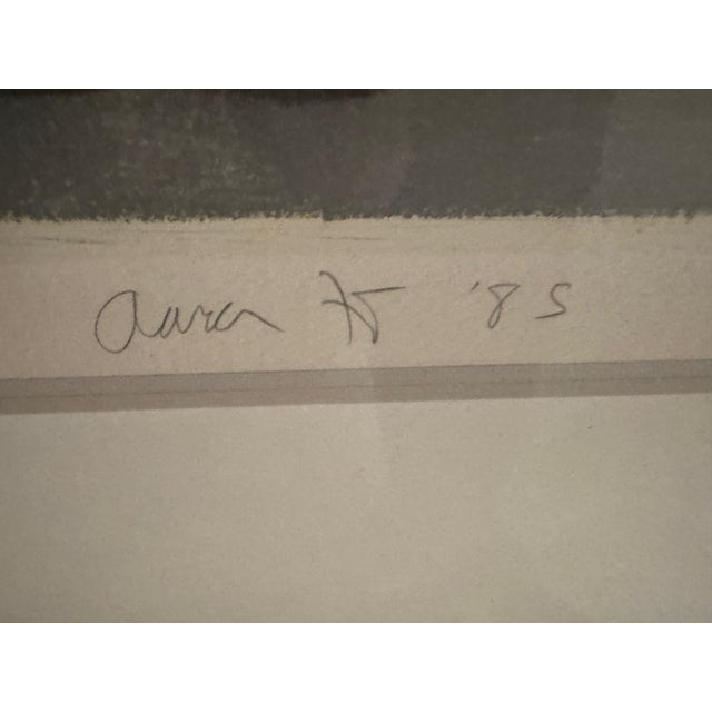 Aaron Fink - Lithograph on Paper - "Head" - Signed and Dated 1985 - Limited Edition 1/35 Sight measures 25" W x 31" H....