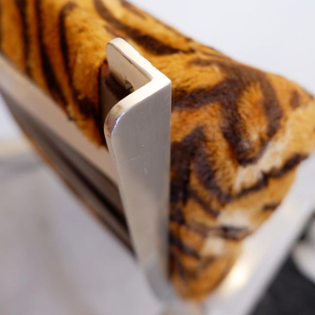 Mid-Century Modern Rocking Chair in Faux Fur and Brushed Aluminum from Hans Kaufeld, 1970s For Sale - Image 18 of 18