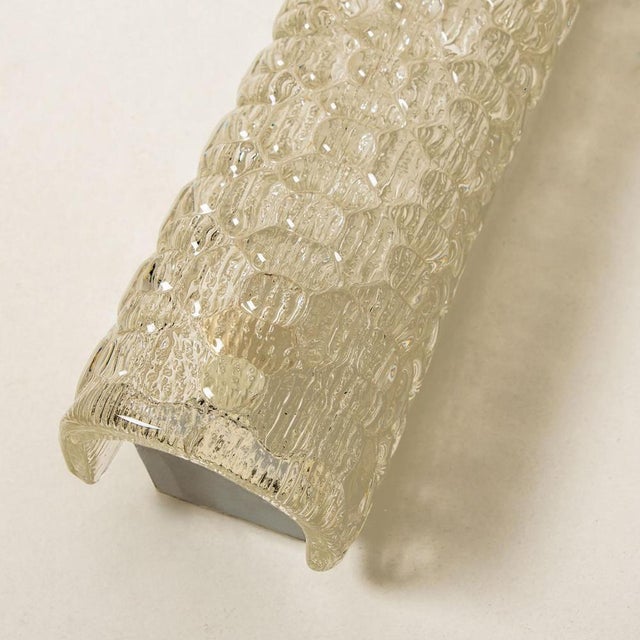 Gold Bubble Glass Wall Light Fixture from Hillebrand, Germany, 1960s For Sale - Image 8 of 13