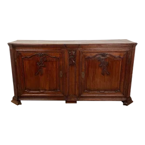 Charles X Elm Buffet or Credenza, Louis XV Style