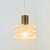 Glashütte Limburg 1960s XL Mid-Century Modern Amber Bubble Glass Pendant by Helena Tynell for Limburg, Germany For Sale - Image 4 of 8