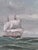 Coastal Vintage Original Seascape Oil Painting, Signed Coastal Landscape For Sale - Image 3 of 13
