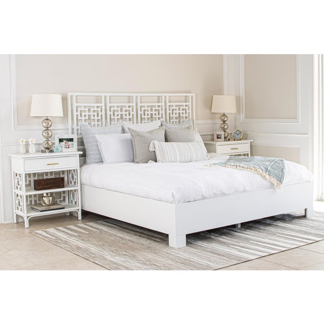 Add a touch of coastal charm to your bedroom with the beautifully crafted Palm Springs bed. Handcrafted from natural...