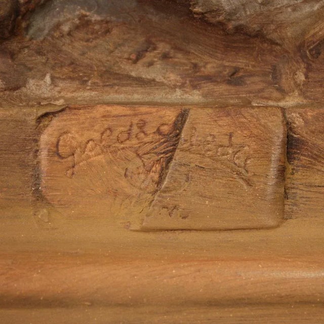 Ceramic Large Terracotta Sculpture from Goldscheider Wien, 1940s For Sale - Image 7 of 13