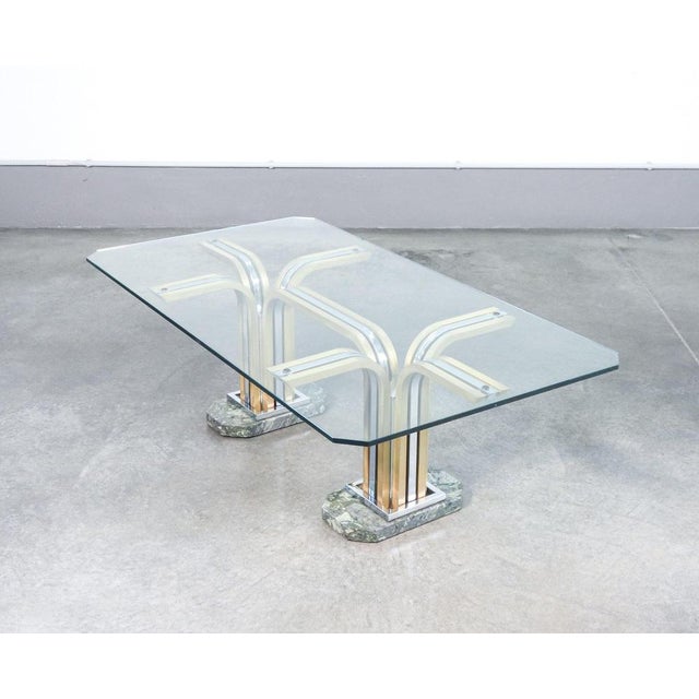 Italian Glass Coffee Table For Sale - Image 4 of 11