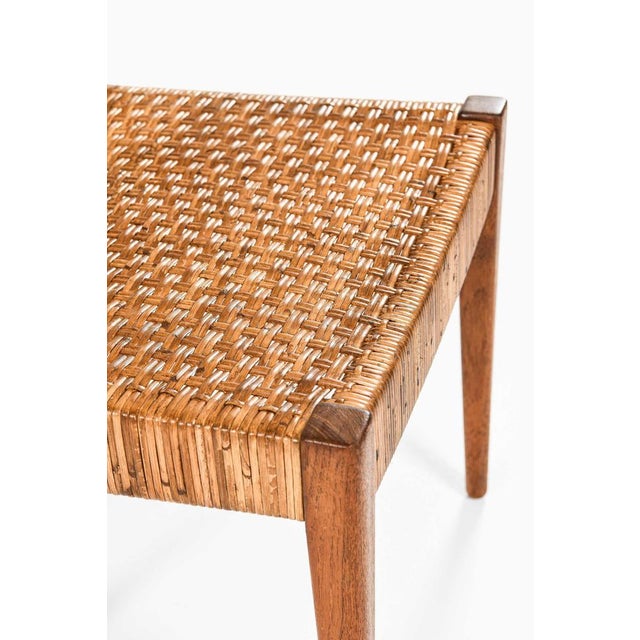 Teak and Cane Dining Table and Chairs by Nanna Ditzel for Poul Kolds, 1950s, Set of 7 For Sale - Image 10 of 13