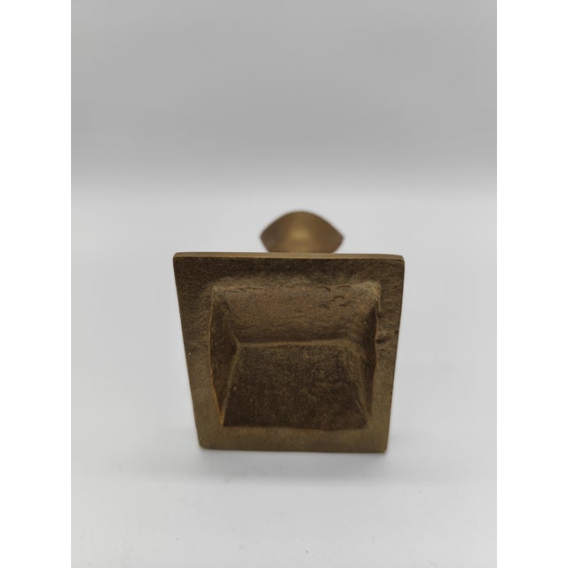 1960s Vintage Brass Tulip Candleholder, 1960s For Sale - Image 5 of 9