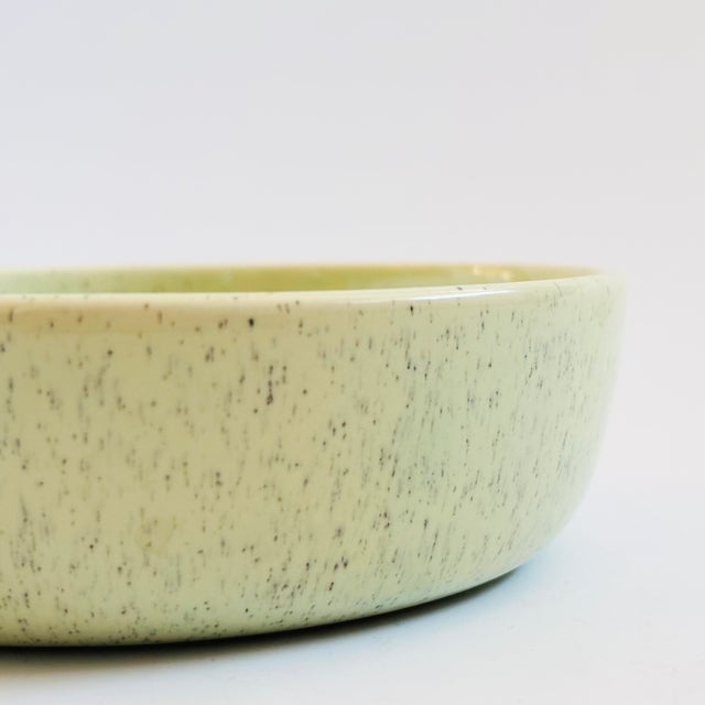 Bauer Bauer Brusche Speckled Green Ceramic Bowl For Sale - Image 4 of 7