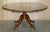 Handmade Tilt Top Dining Table in Wood & Brass, England For Sale - Image 3 of 15