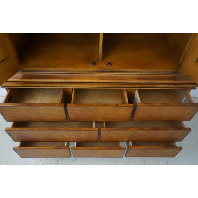 1990s Drexel Classical Statements 2 Door Bedroom Armoire Cabinet For Sale - Image 5 of 12