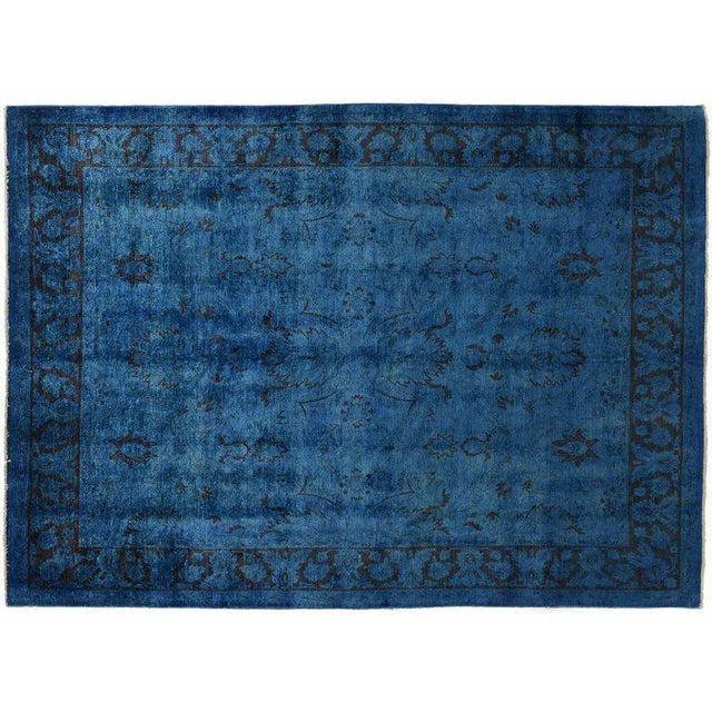 Overdyed Royal Blue Rug 7′9″ × 10′4″ Chairish