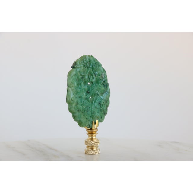 Chinese Butterfly Lamp Finial on Brass Hardware For Sale In Madison - Image 6 of 6